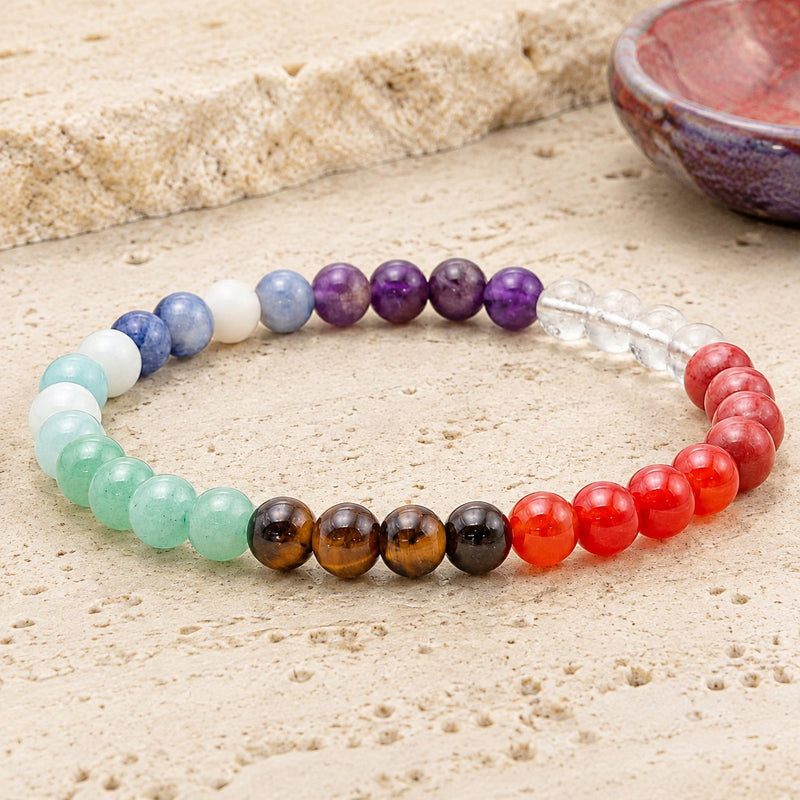 Bracelet 7 Chakras 6 mm – Équilibre Juste