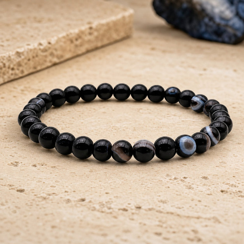Bracelet Agate Oeil 6 mm – Ancrage