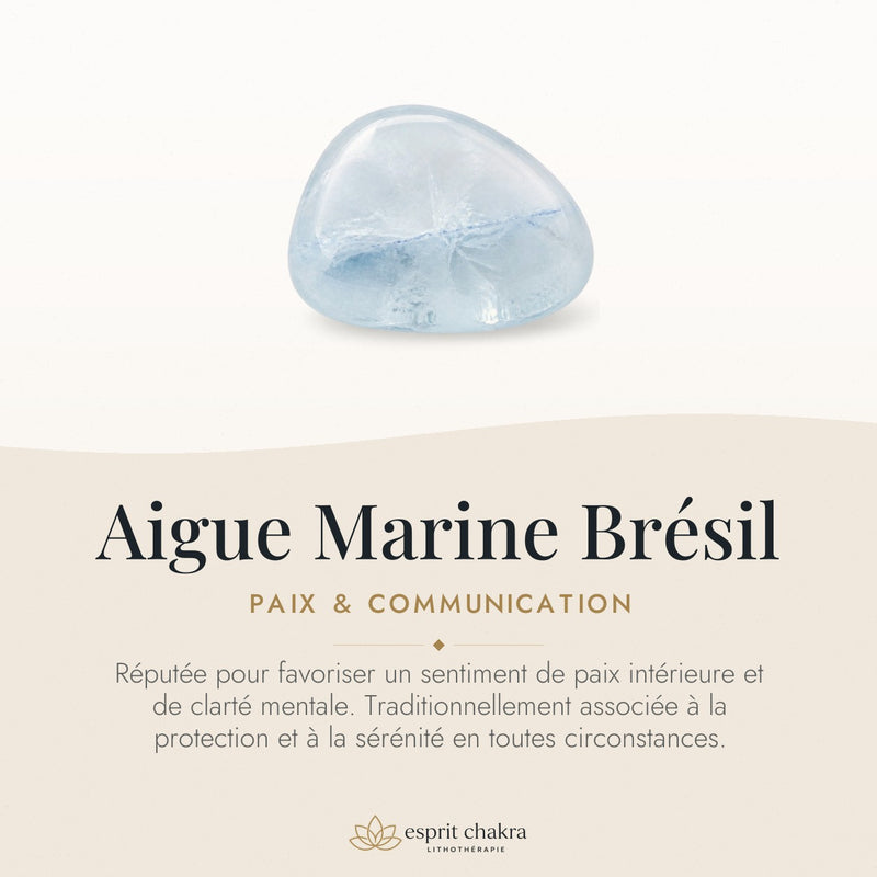 Bracelet Aigue Marine 4 mm – Souffle des Saisons