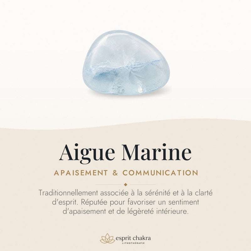 Bracelet Aigue Marine 4 mm – Souffle Fidèle