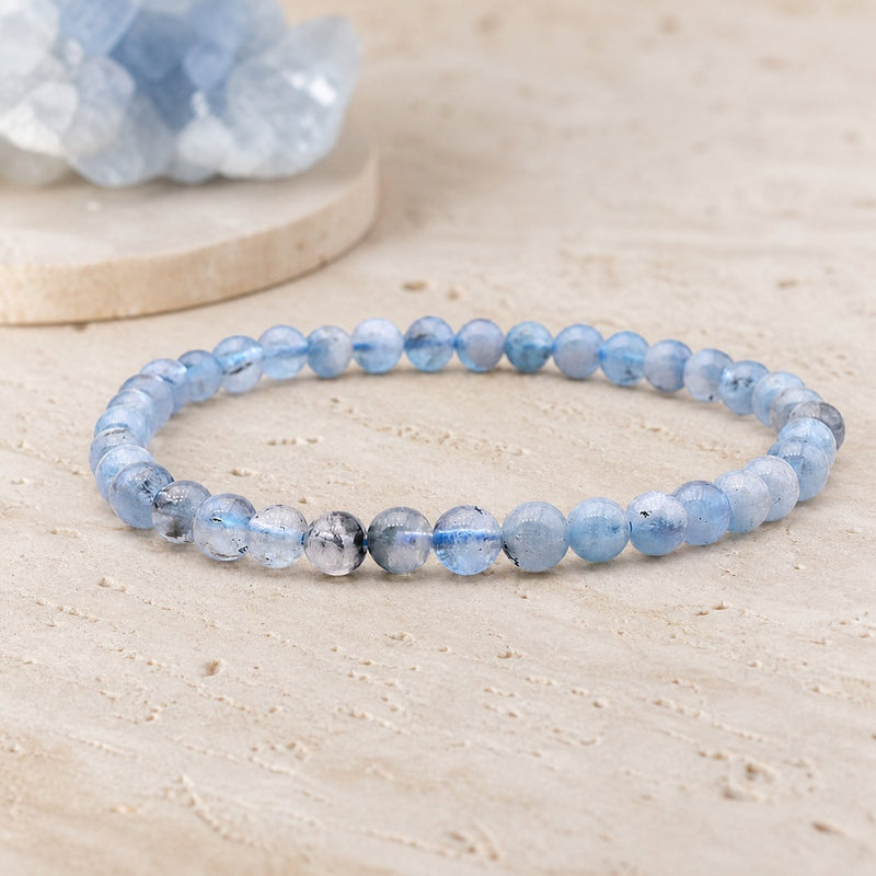Bracelet Aigue Marine 4 mm – Souffle Frais