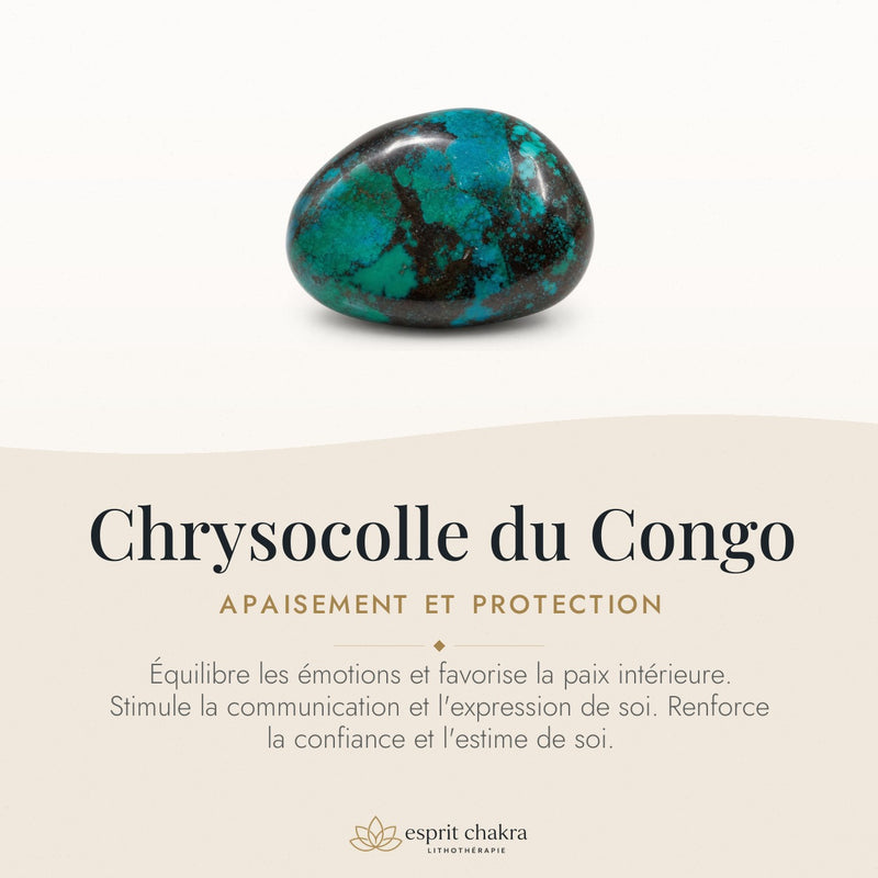 Bracelet Chrysocolle 10 mm – Paix des Tensions