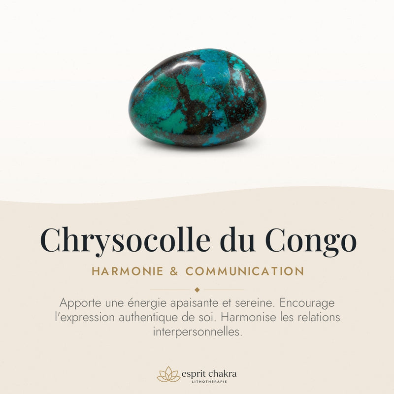 Bracelet Chrysocolle 8 mm – Heure Tranquille