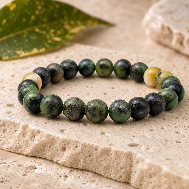 Bracelet Chrysophrase 8 mm – Cœur Apaisé