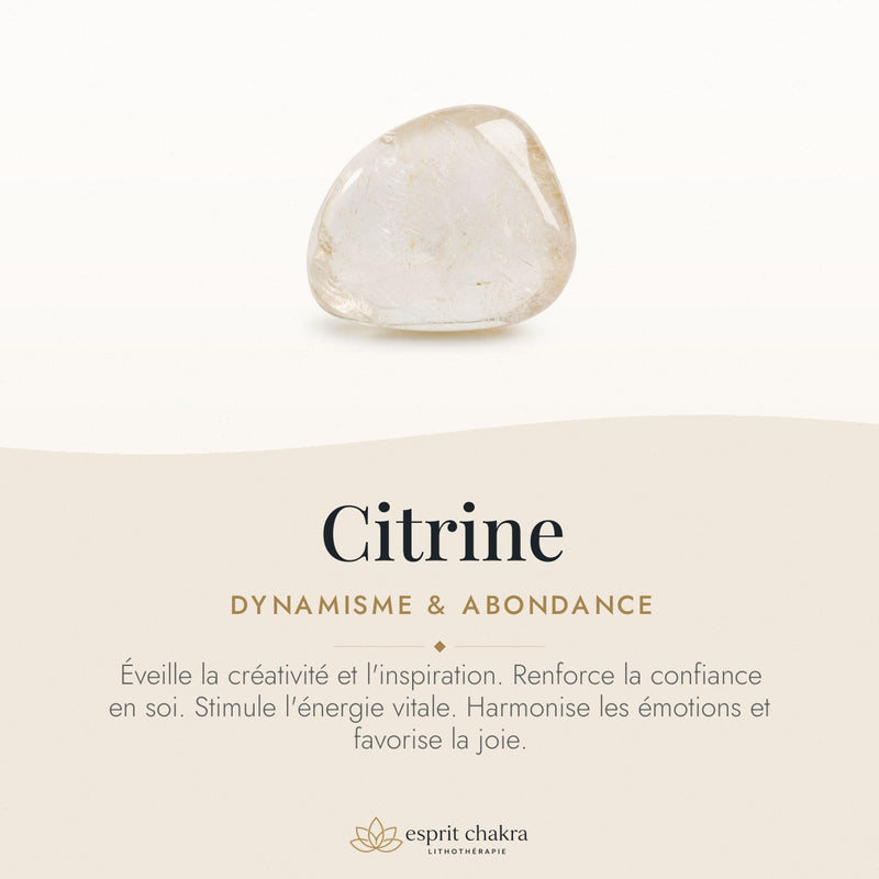 Bracelet Citrine 10 mm – Élan Lumineux