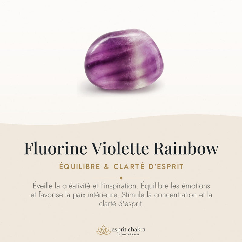 Bracelet Fluorine Violette 10 mm – Douceur du Recul