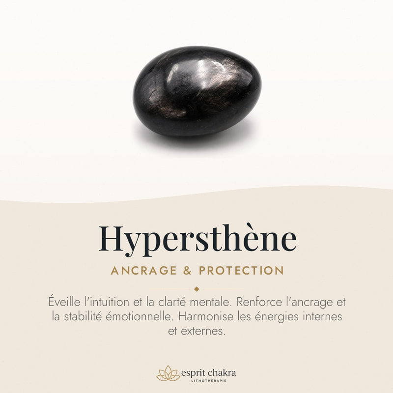 Bracelet Hypersthène 10 mm – Aplomb de la Décision