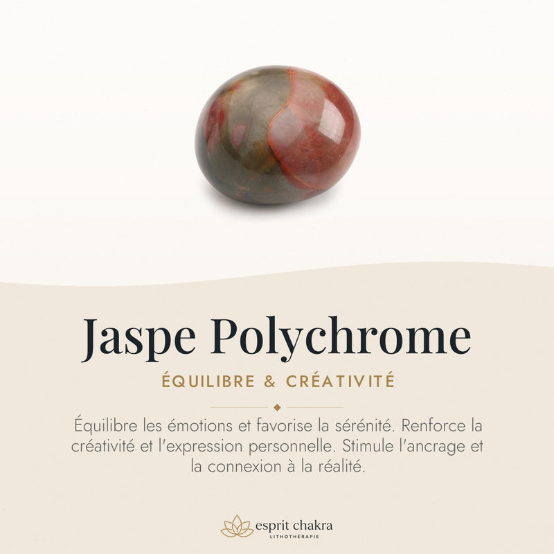 Bracelet Jaspe Polychrome 8 mm – Paix Intérieure