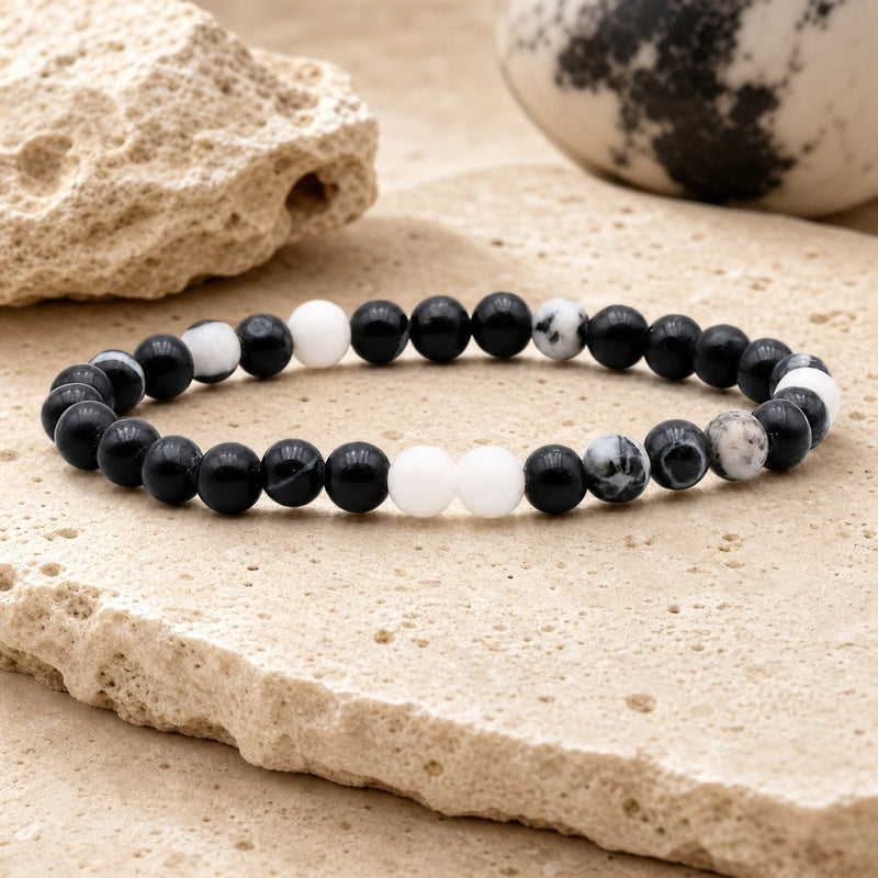 Bracelet Jaspe Zèbre 6 mm – Équilibre des Extrêmes