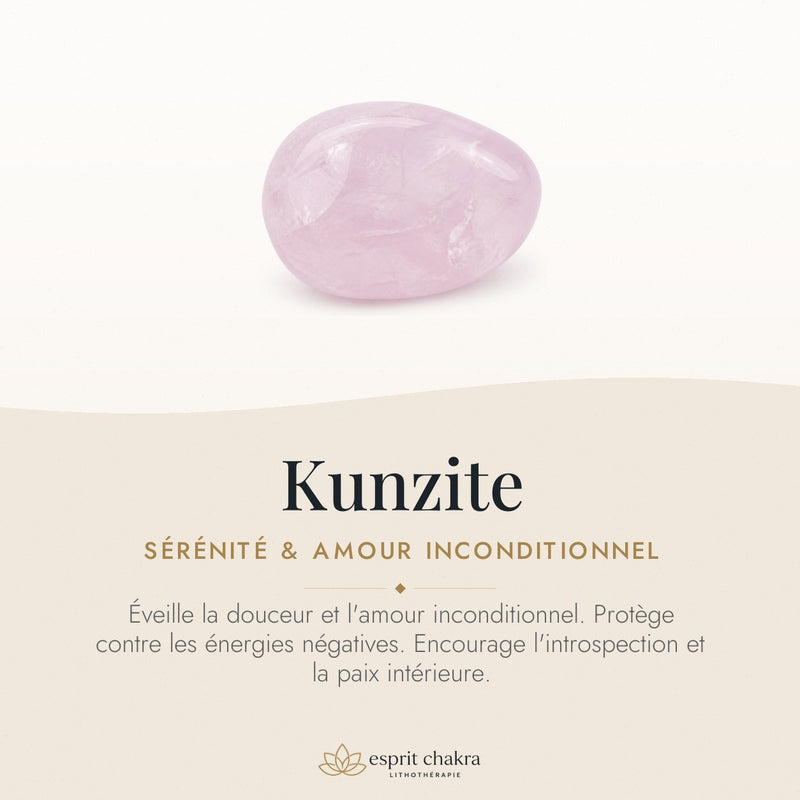 Bracelet Kunzite 6 mm – Attachement Serein