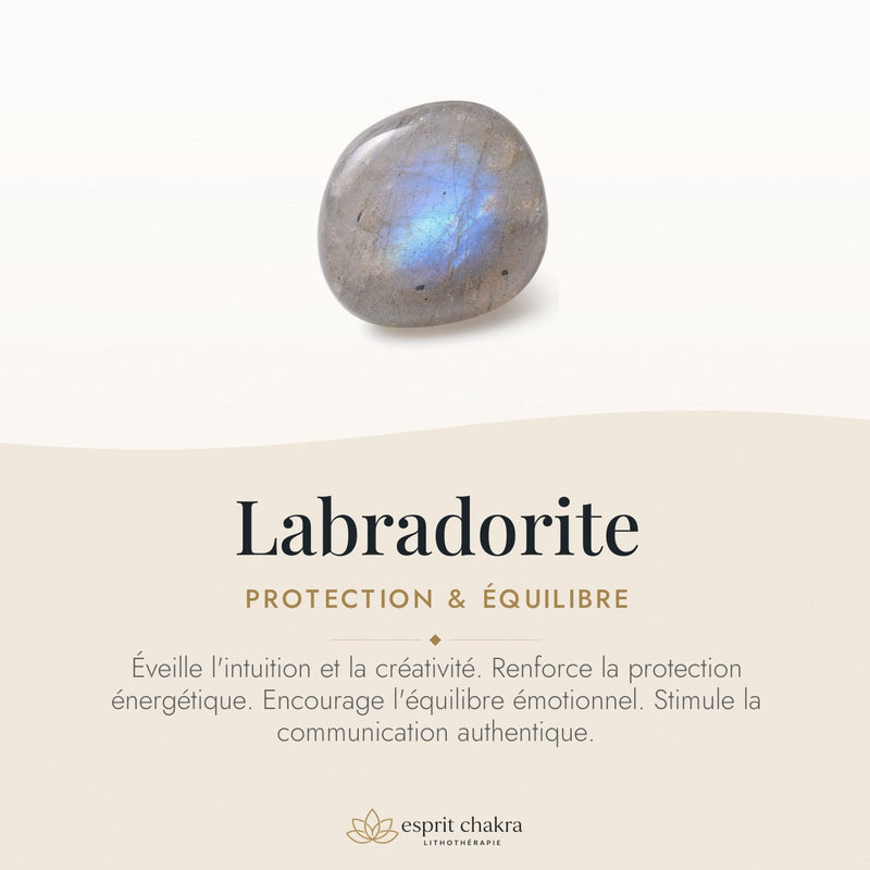 Bracelet Labradorite 10 mm – Retrait Serein