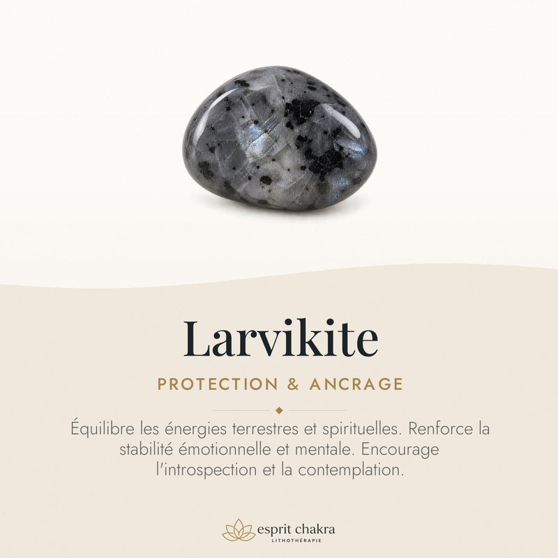 Bracelet Larvikite 6 mm – Protection