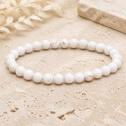 Bracelet Magnésite 6 mm – Harmonie du Calme