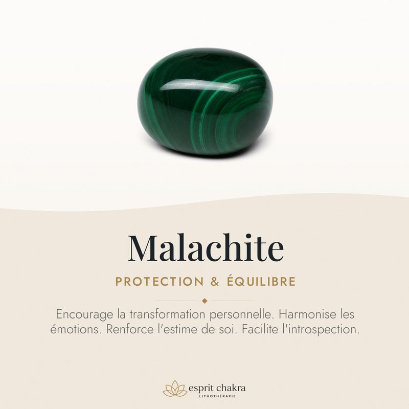 Bracelet Malachite 4 mm – Force des Limites