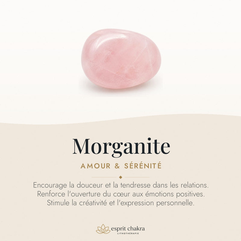 Bracelet Morganite 6 mm – Tendresse Quotidienne