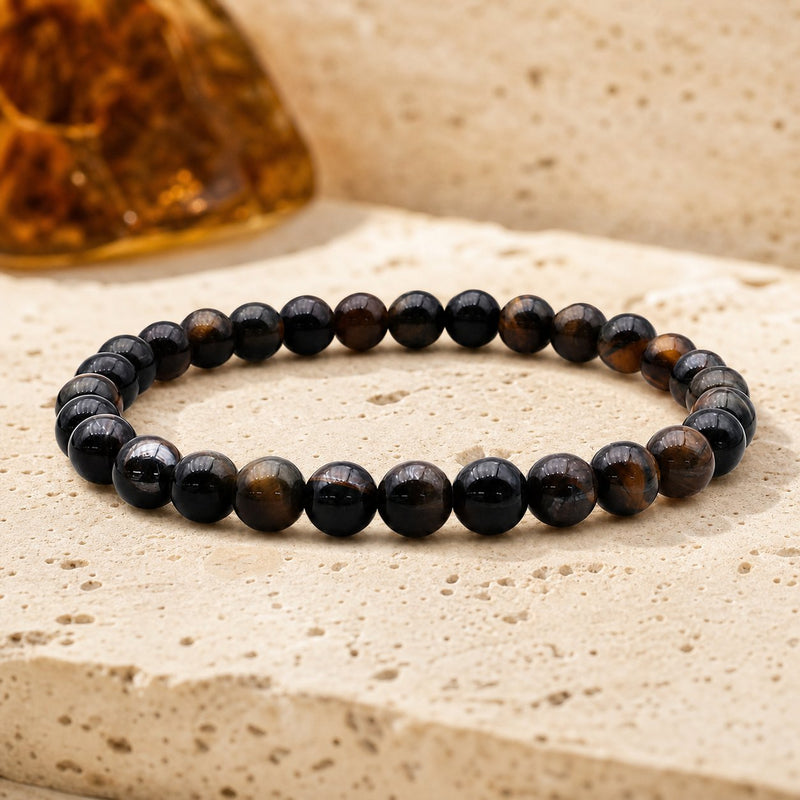 Bracelet Œil de Faucon 6 mm – Discernement Juste