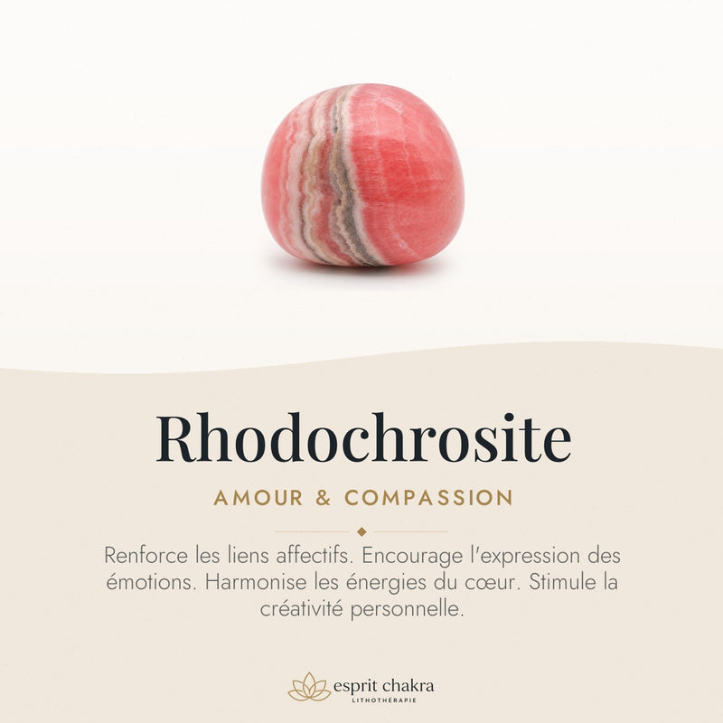 Bracelet Rhodochrosite 10 mm – Amour Joyeux