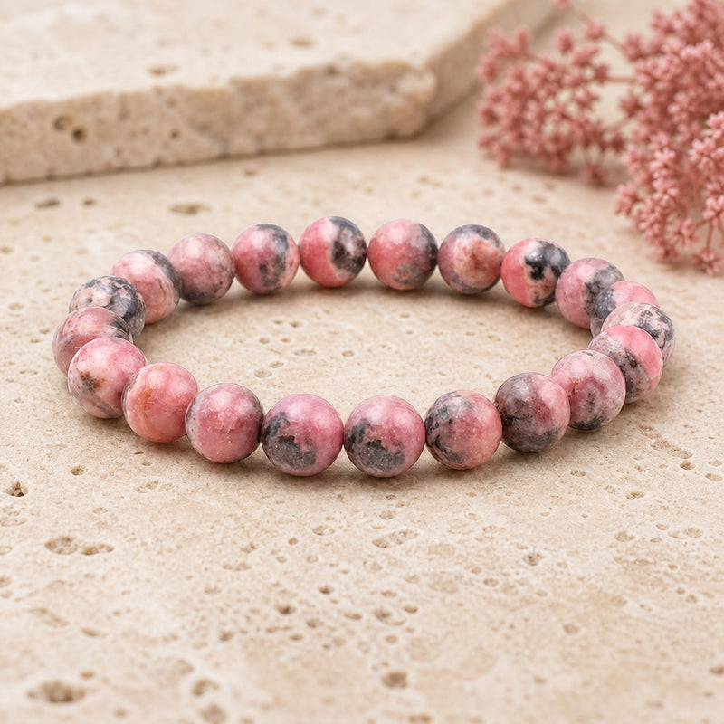 Bracelet Rhodochrosite 10 mm – Compassion des Liens