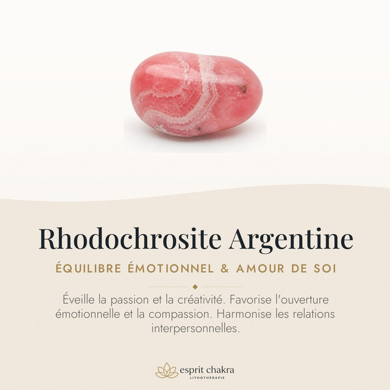 Bracelet Rhodochrosite 6 mm – Joie Paisible