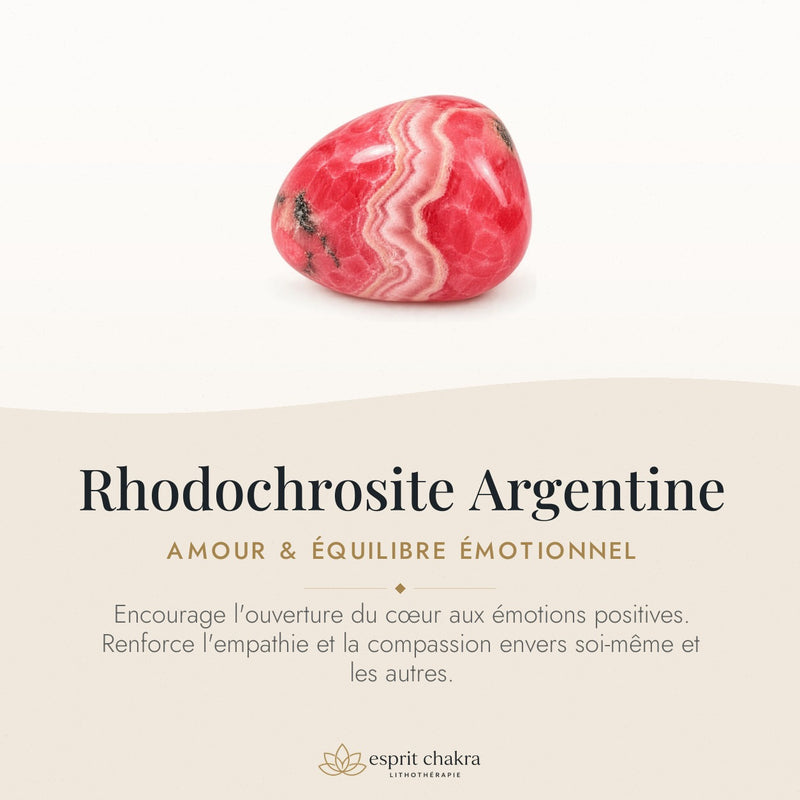 Bracelet Rhodochrosite 6 mm – Rire Léger