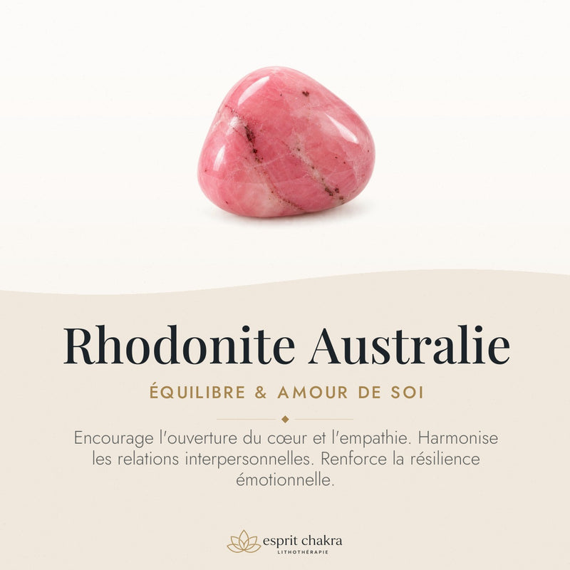 Bracelet Rhodonite 6 mm – Pardon Sincère