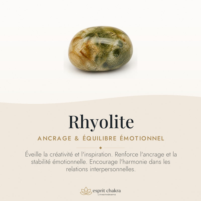 Bracelet Rhyolite 6 mm – Ancrage du Changement