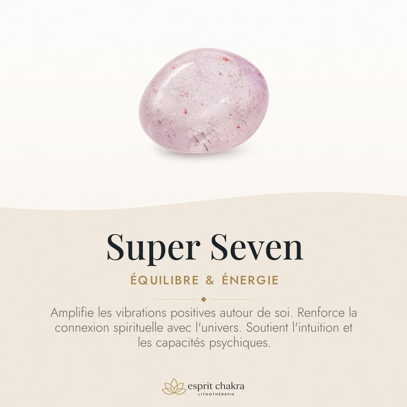 Bracelet Super Seven 8 mm – Envol Doux