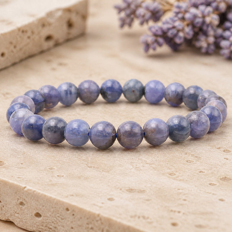Bracelet Tanzanite 8 mm – Éveil Serein