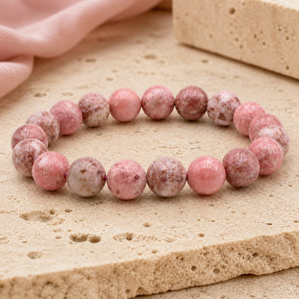 Bracelet Thulite 10 mm – Estime Retrouvée