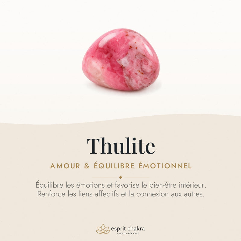 Bracelet Thulite 6 mm – Calme Simple
