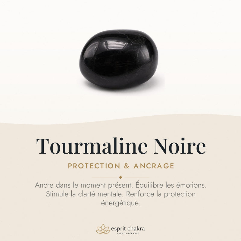 Bracelet Tourmaline Noire 10 mm – Abri Tranquille