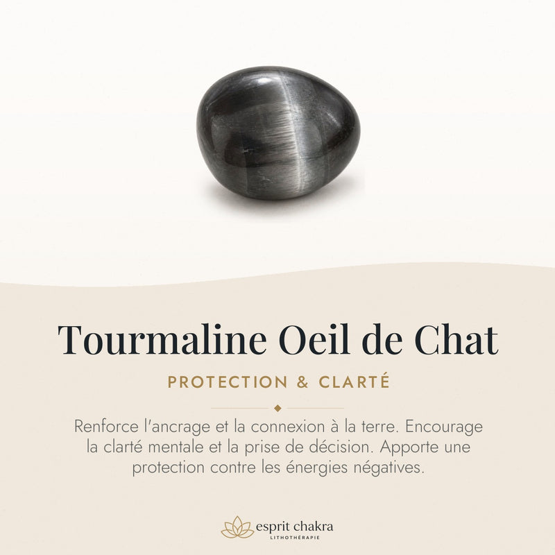 Bracelet Tourmaline Oeil de Chat 6 mm – Assurance de la Veille