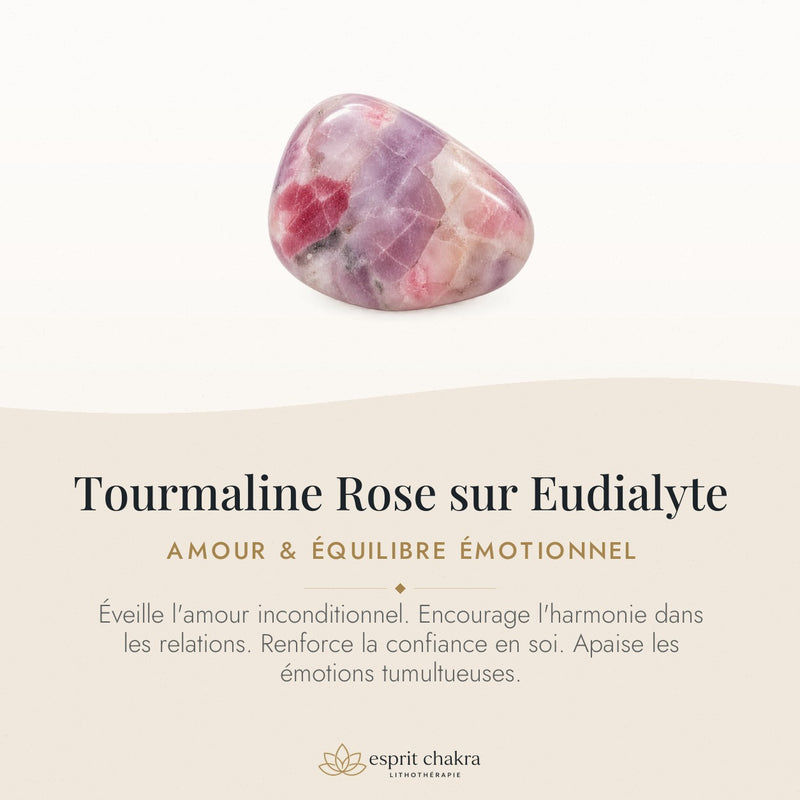 Bracelet Tourmaline Rose 10 mm – Confiance Tendre