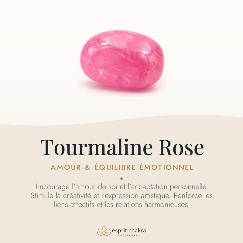 Bracelet Tourmaline Rose 4 mm – Quiétude Sereine