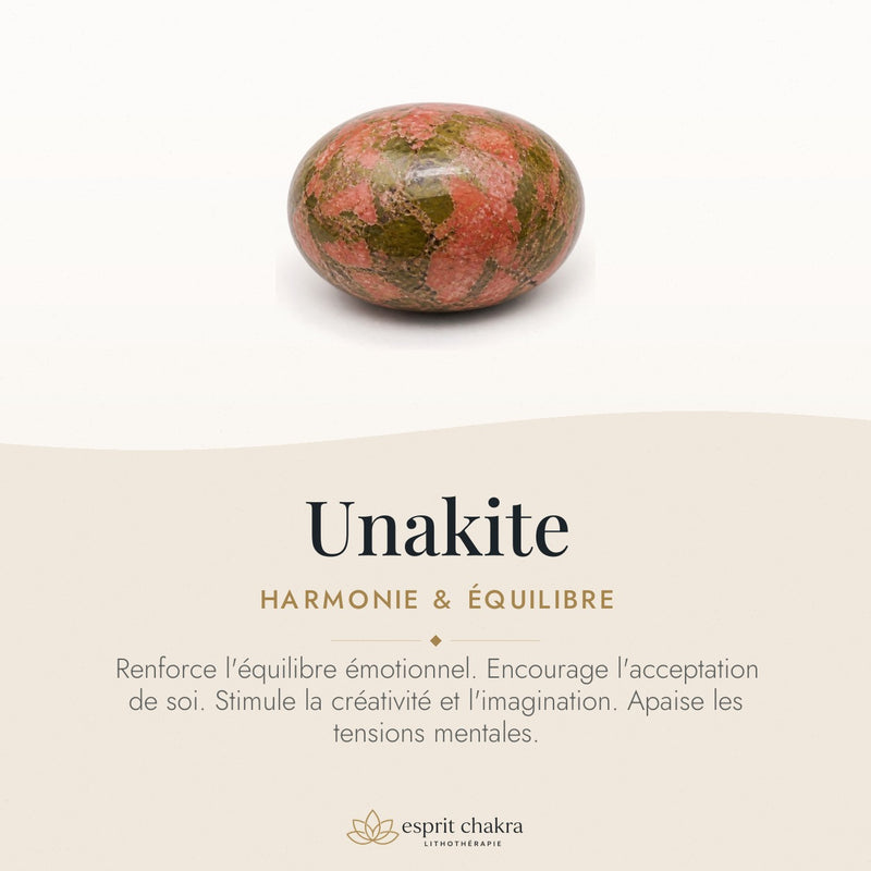 Bracelet Unakite 8 mm – Confiance Légère