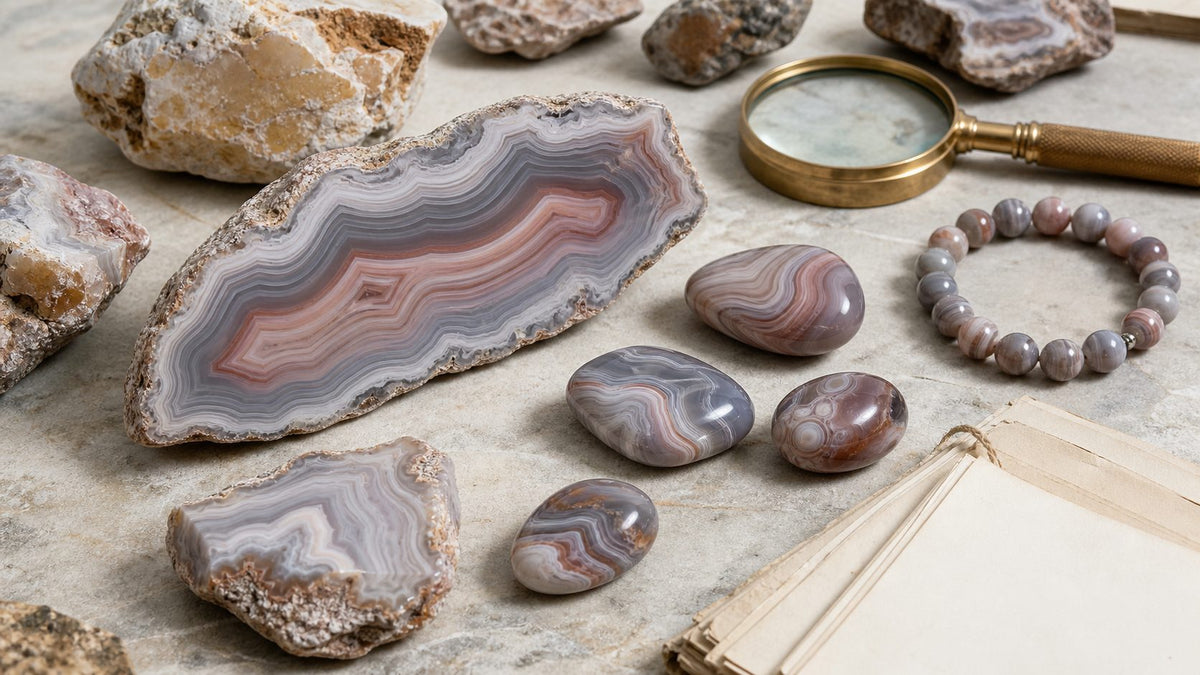 Agate du Botswana : histoire, origine et symbolique - Esprit Chakra
