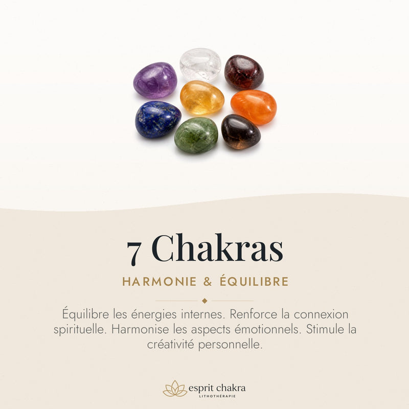 Bracelet 7 Chakras 6 mm – Harmonie Entière