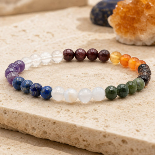 Bracelet 7 Chakras 6 mm – Harmonie Entière