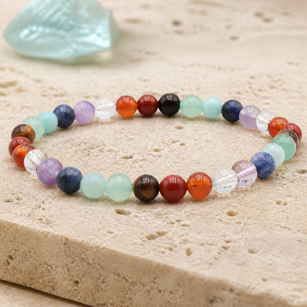 Bracelet 7 Chakras 6 mm – Unité Paisible