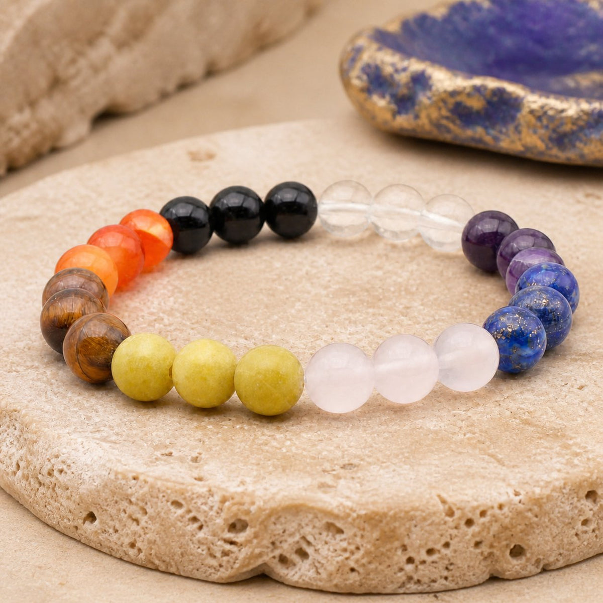 Bracelet 7 Chakras 8 mm – Souffle Ample