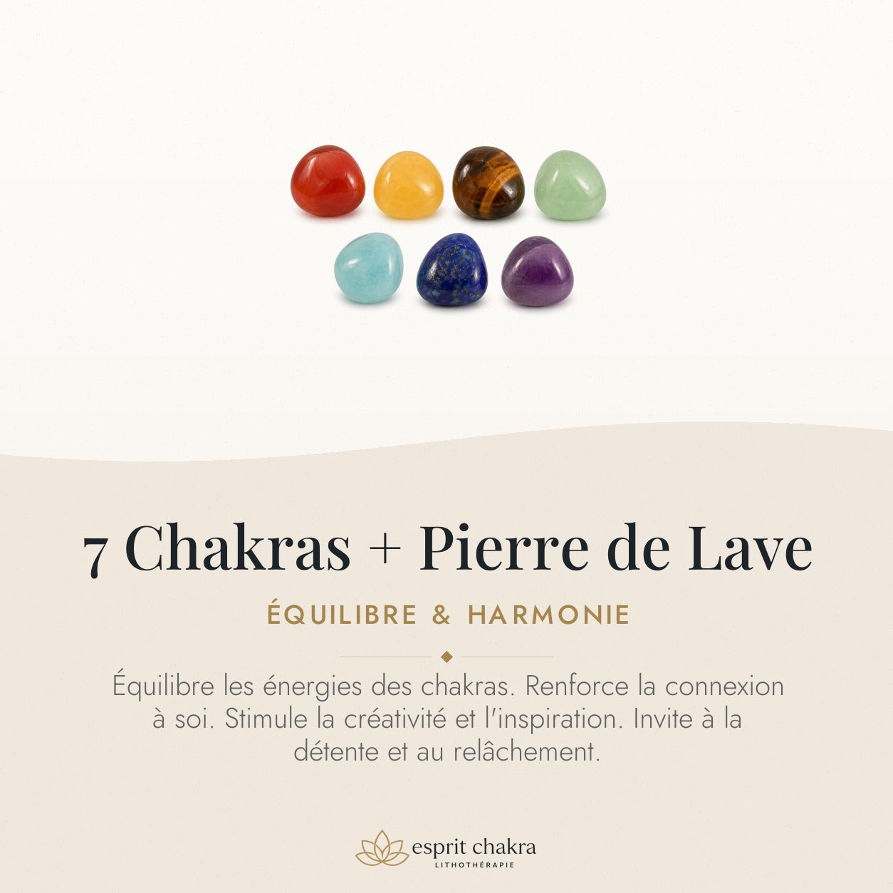Bracelet 7 Chakras 8 mm – Souffle du Large — vertus de la pierre