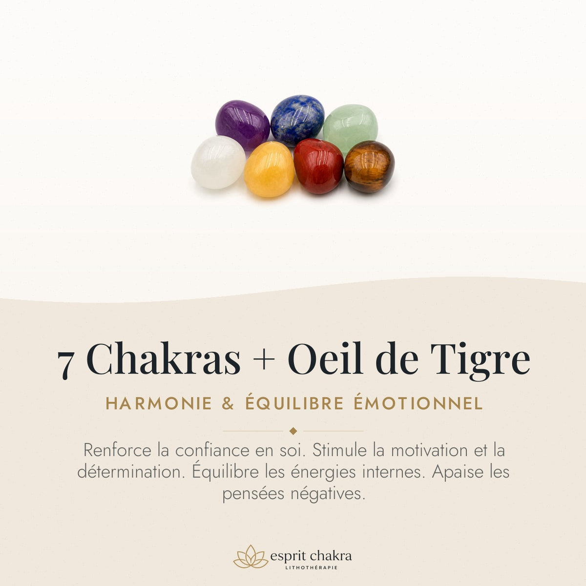Bracelet 7 Chakras 8 mm – Souffle du Soir — vertus de la pierre