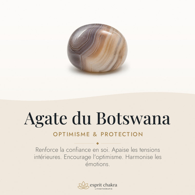 Bracelet Agate Botswana 6 mm – Abri Constant