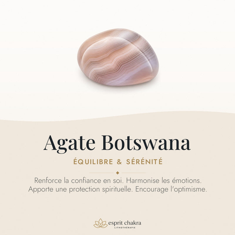Bracelet Agate Botswana 8 mm – Souffle Tranquille