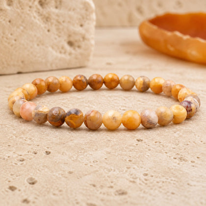 Bracelet Agate Crazy Lace 6 mm – Gaieté Tranquille
