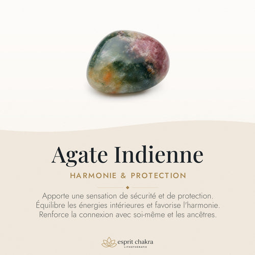 Bracelet Agate Indienne 8 mm – Protection Fidèle — vertus de la pierre