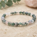 Bracelet Agate Mousse 6 mm – Harmonie