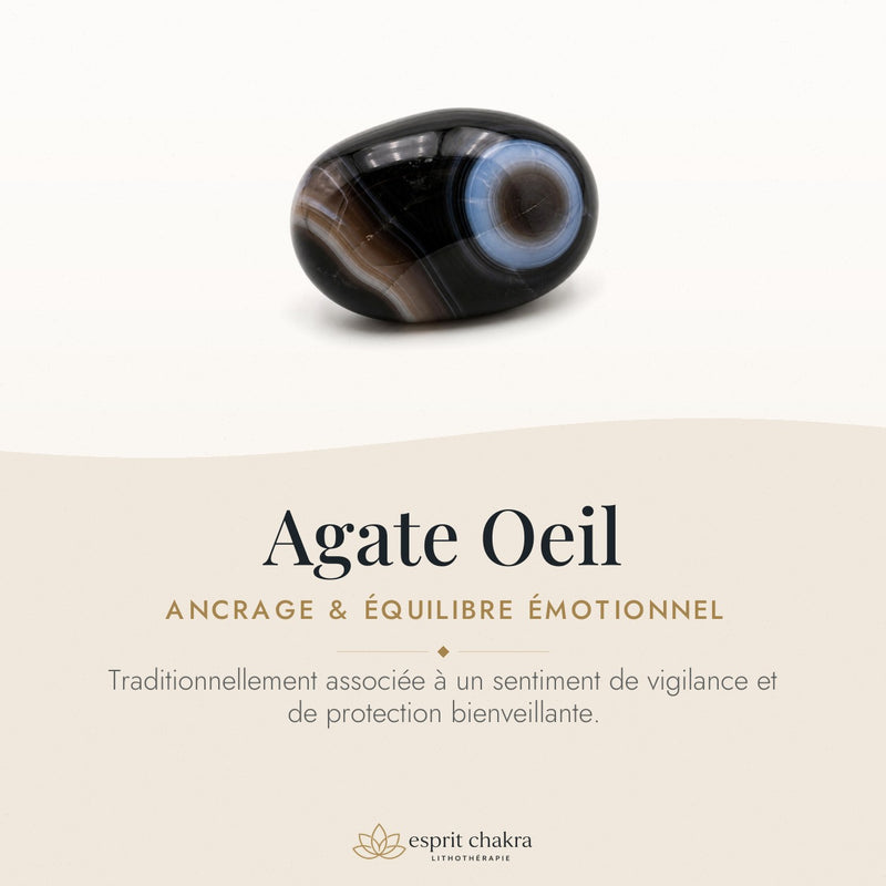 Bracelet Agate Oeil 6 mm – Ancrage
