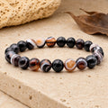 Bracelet Agate Oeil 8 mm – Regard Protecteur