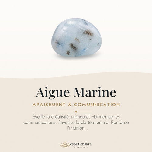 Bracelet Aigue Marine 10 mm – Parole Fluide — vertus de la pierre